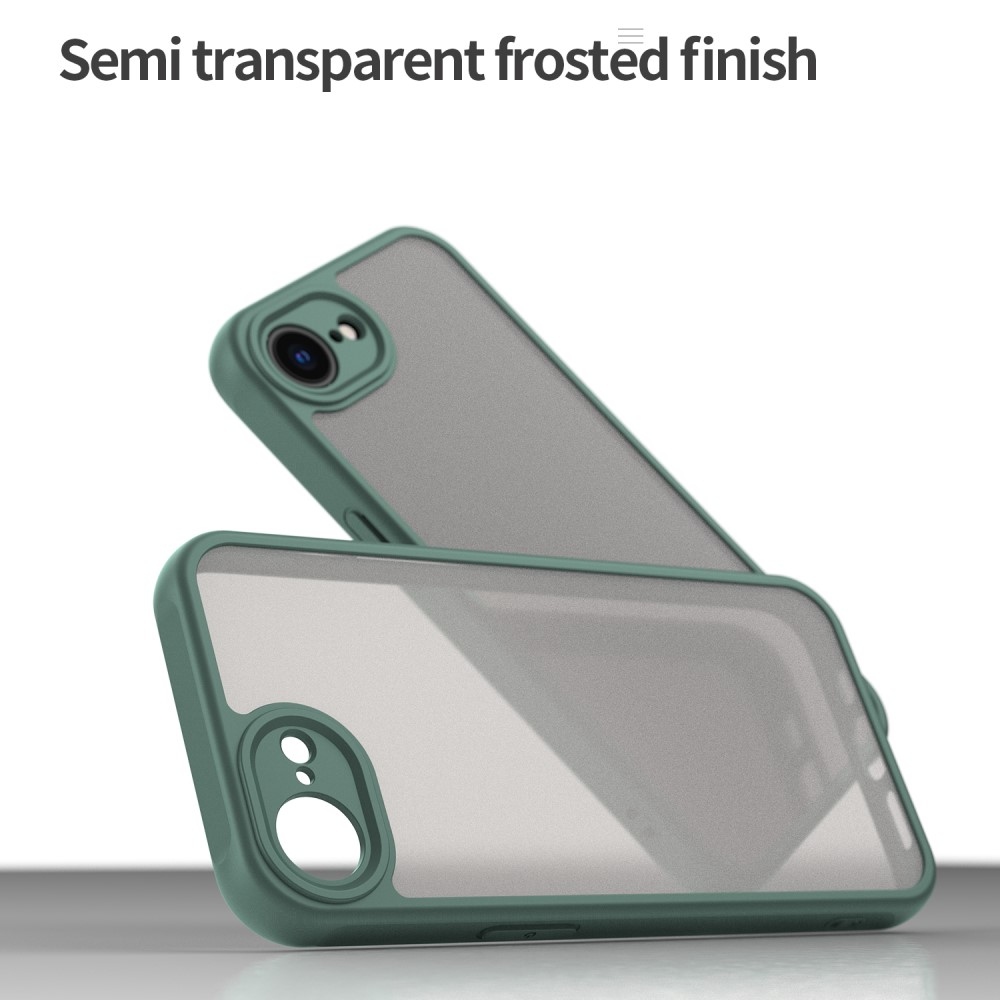 Gél tok fix hátlappal iPhone 16e készülékhez - zöld