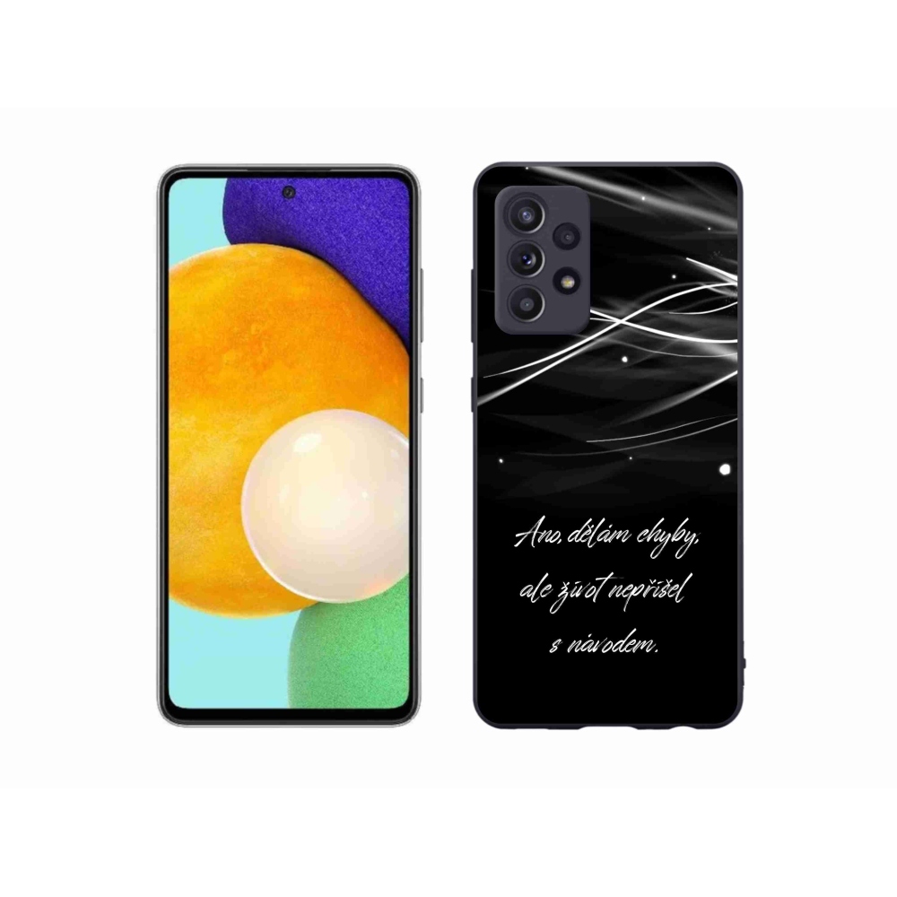 Gél borítás mmCase Samsung Galaxy A52s 5G - idézem fekete háttérrel
