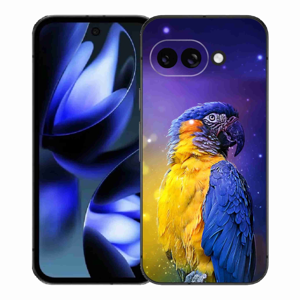 Gél borítás mmCase a Google Pixel 9a készülékhez - papagáj ara 1