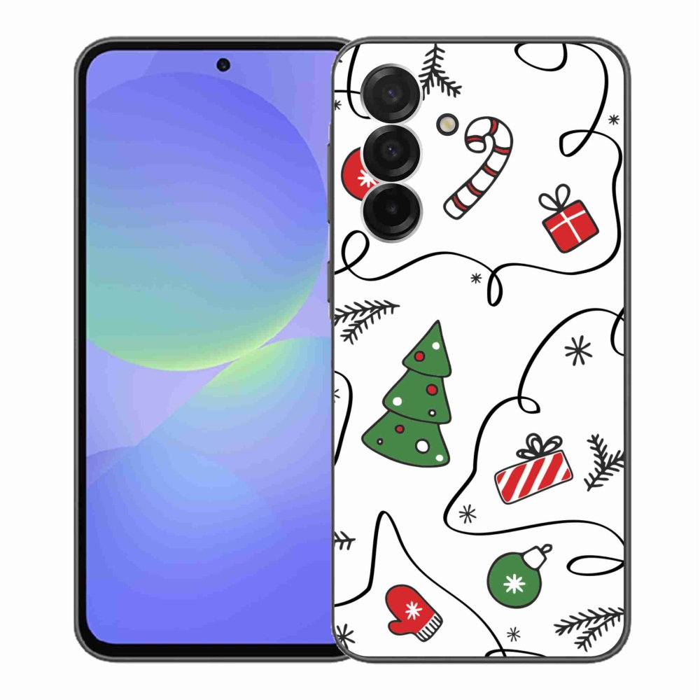 Gél borító mmCase Samsung Galaxy A36 5G - karácsonyi motívumokkal