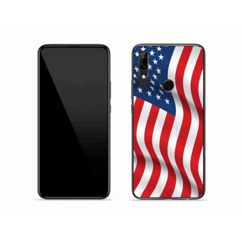 Gél borító mmCase mobil Huawei P Smart Z - amerikai zászlóhoz