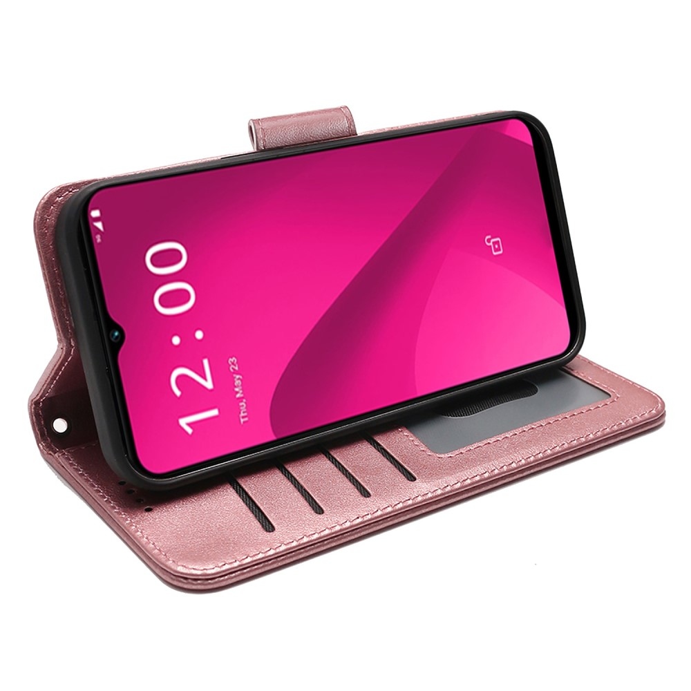 Erős könyves tok T-Mobile T Phone 2 készülékhez - rózsaarany