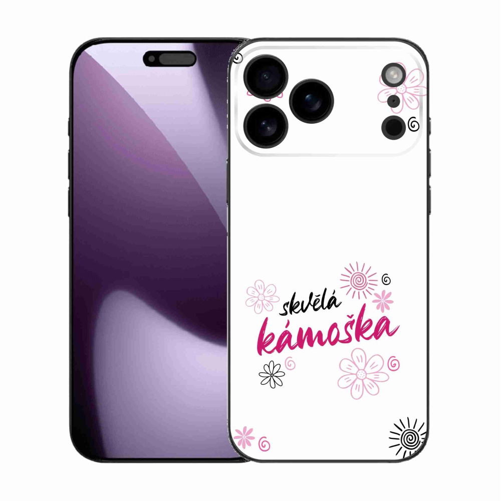 Gél borítás mmCase iPhone 17 Pro Max készülékhez - nagyszerű haver fehér háttérrel