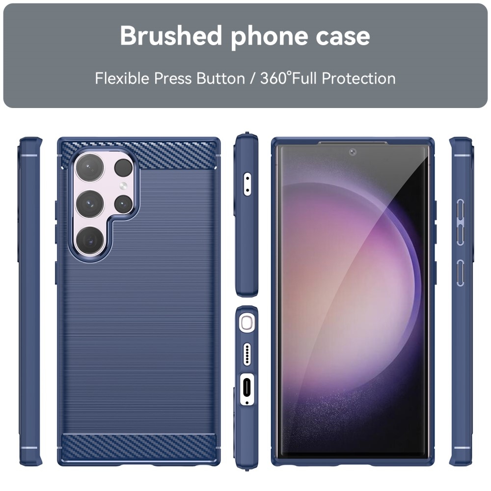Szénálló zselés tok Samsung Galaxy S24 Ultra készülékhez - kék