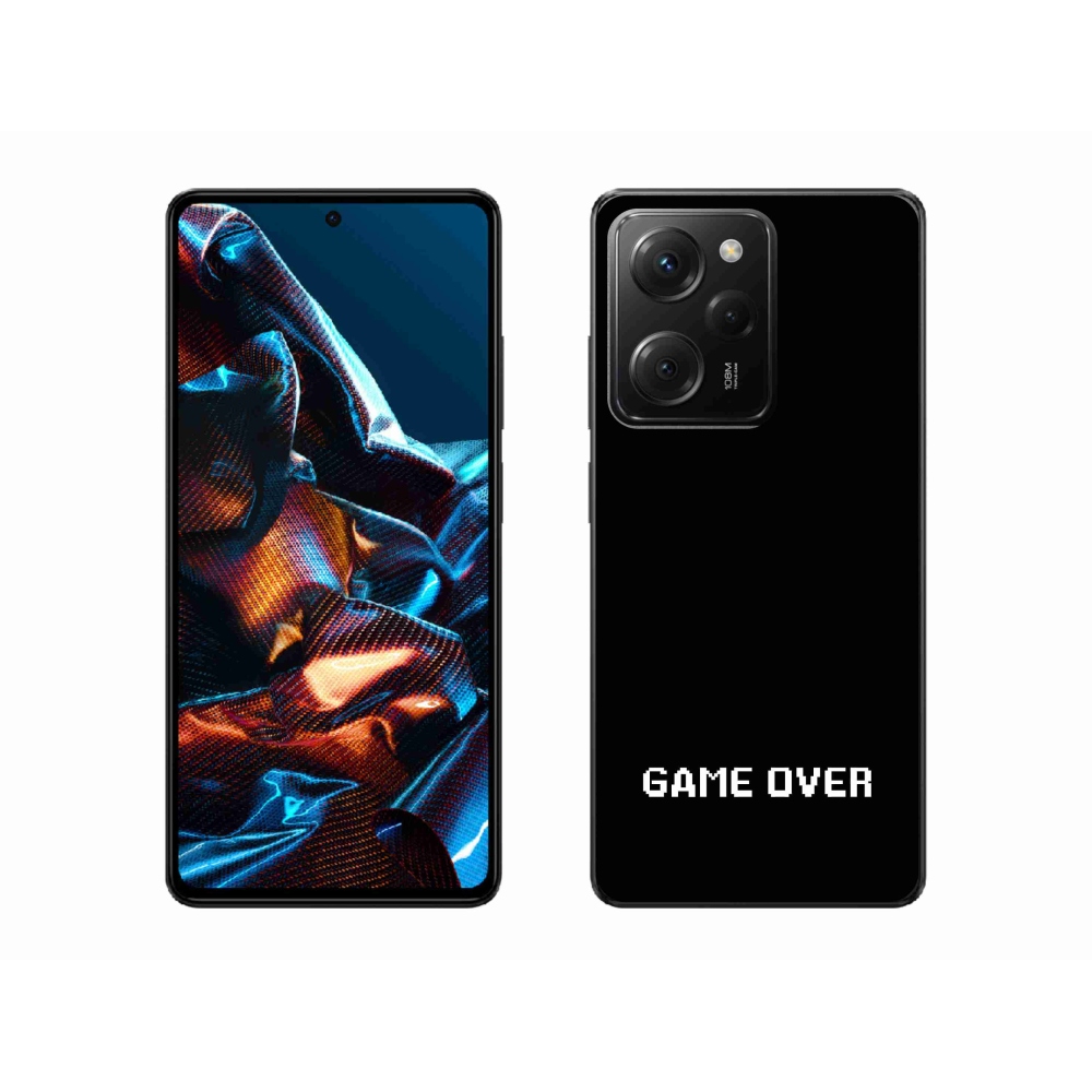 Gél borítás mmCase a Xiaomi Poco X5 Pro 5G számára - játék fekete háttérrel