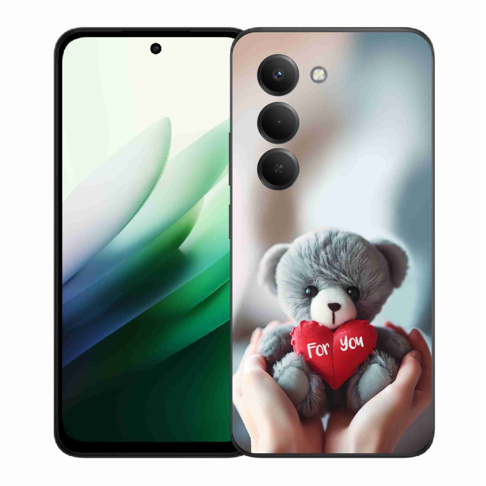 Gél borítás mmCase a Xiaomi Redmi 15 5G-hez - mackó a szerelmesek számára