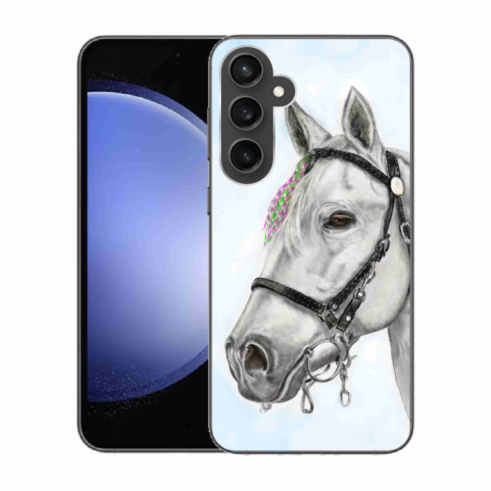Zselés borítás mmCase Samsung Galaxy S23 FE - fehér ló 1