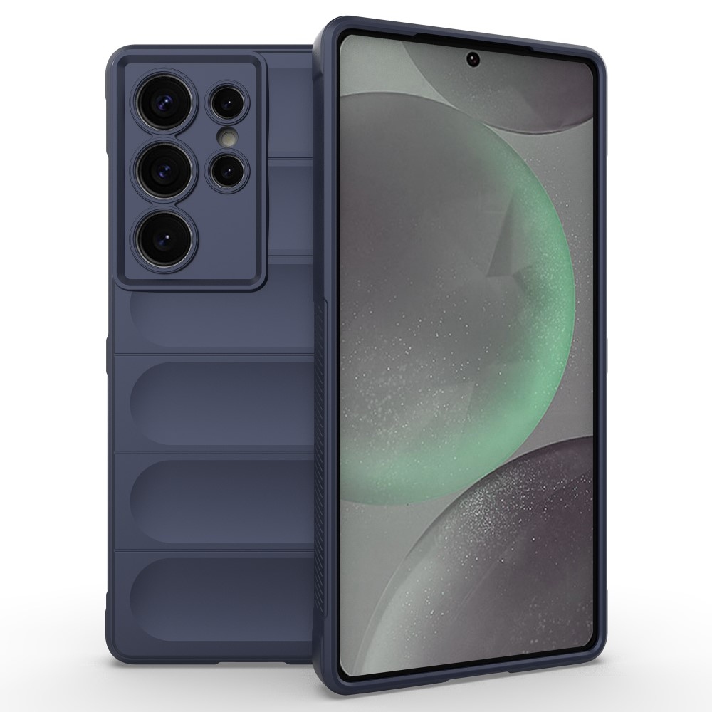 Rugg tartós zselés tok Samsung Galaxy S25 Ultra készülékhez - sötétkék