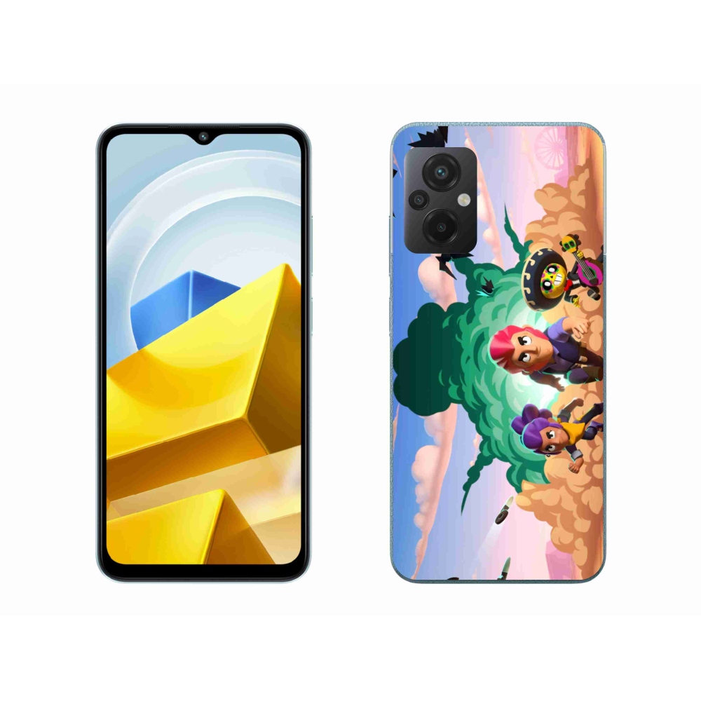 Gél borítás mmCase a Xiaomi Poco M5 4G-hez - verekedős csillagok