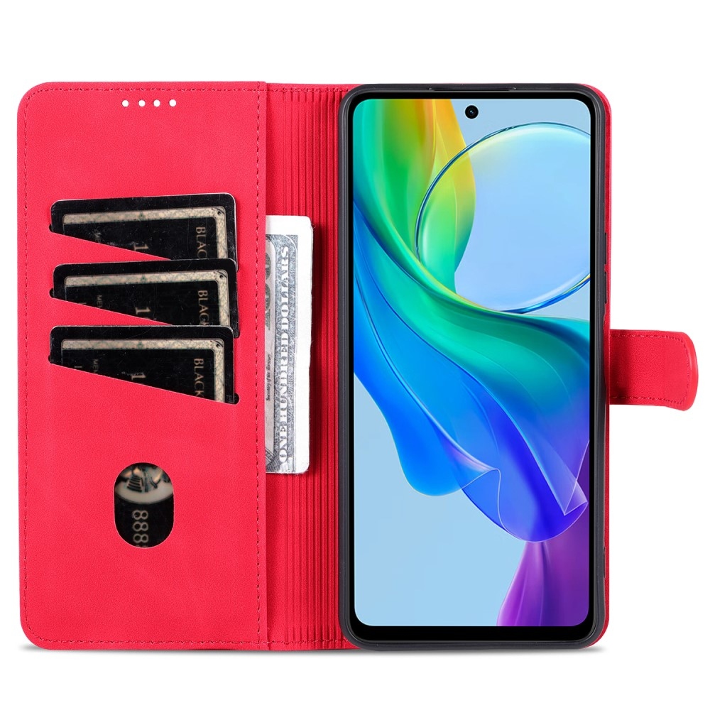 AZNS könyv tok a Vivo V29 Lite 5G-hez - piros
