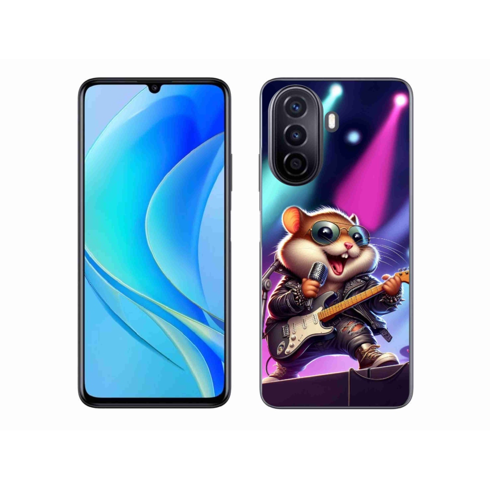 Gél borítás mmCase a Huawei Nova Y70 készülékhez - hörcsög hintaló