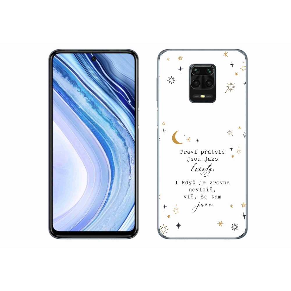Gél borítás mmCase a Xiaomi Redmi Note 9S-hez - idézem 6 fehér háttér
