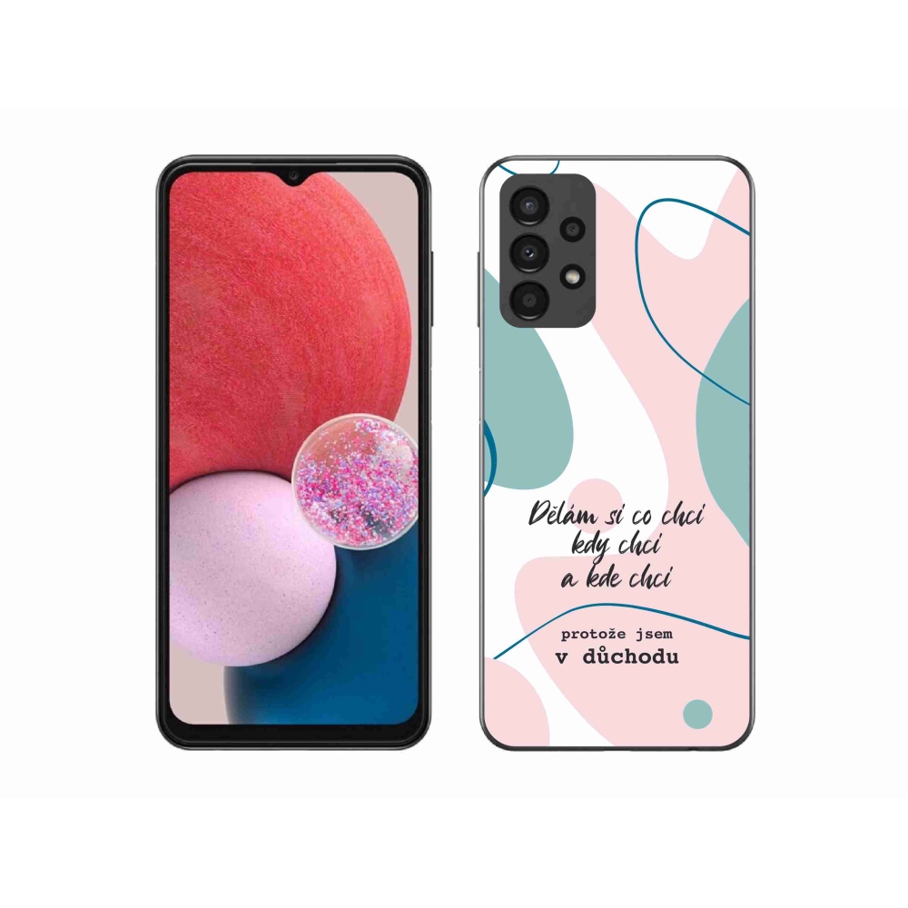 Gél borító mmCase Samsung Galaxy A13 4G - vicces szöveg 10 fehér háttér
