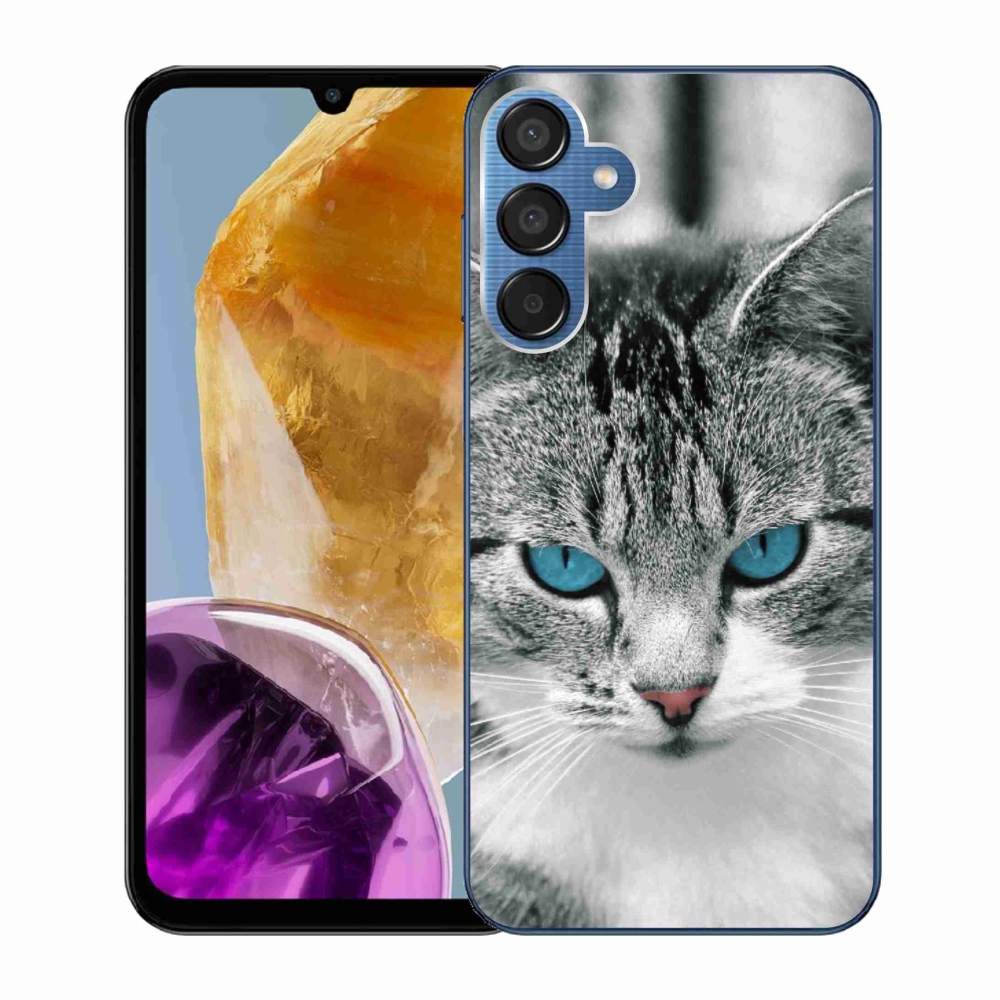 Zselés borítás mmCase Samsung Galaxy M15 5G - cat view 1