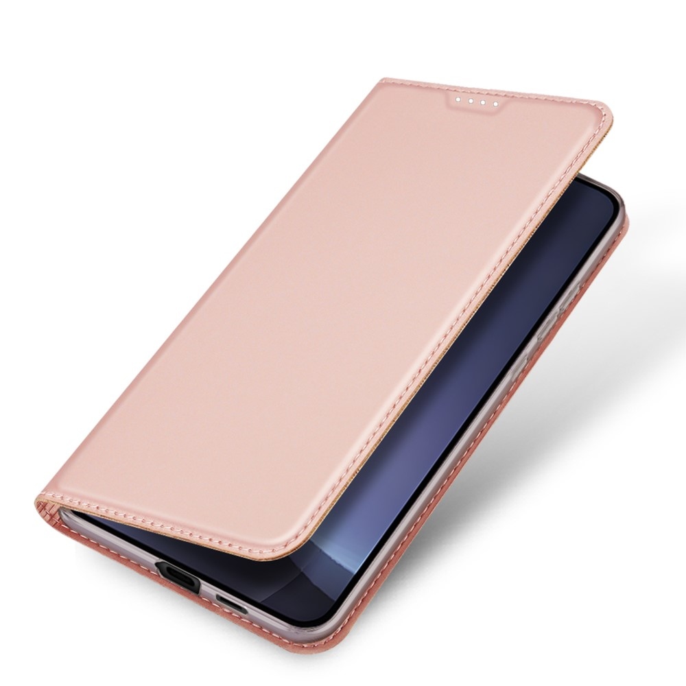 DUX könyvtáska Samsung Galaxy S25 készülékhez - rózsaarany