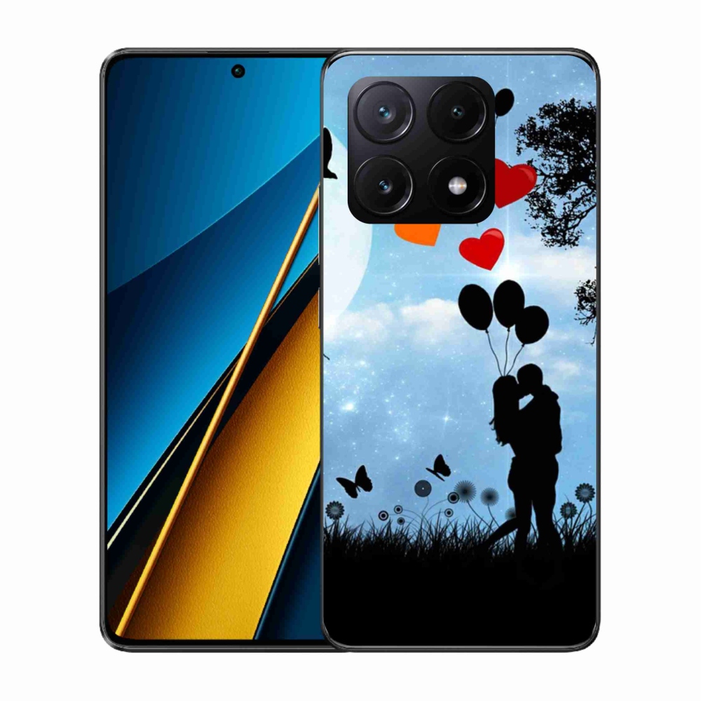 Gél tok mmCase a Xiaomi Poco X6 Pro 5G számára - szerelmes pár