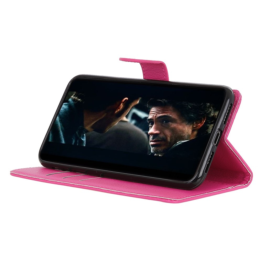 Litchie könyv tok a Xiaomi Redmi Note 14 Pro-hoz - rózsaszínű