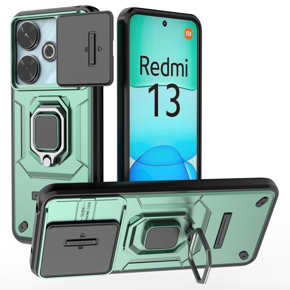 Lencseálló hibrid védőburkolat Xiaomi Redmi 13 4G/Poco M6 4G készülékhez - zöld