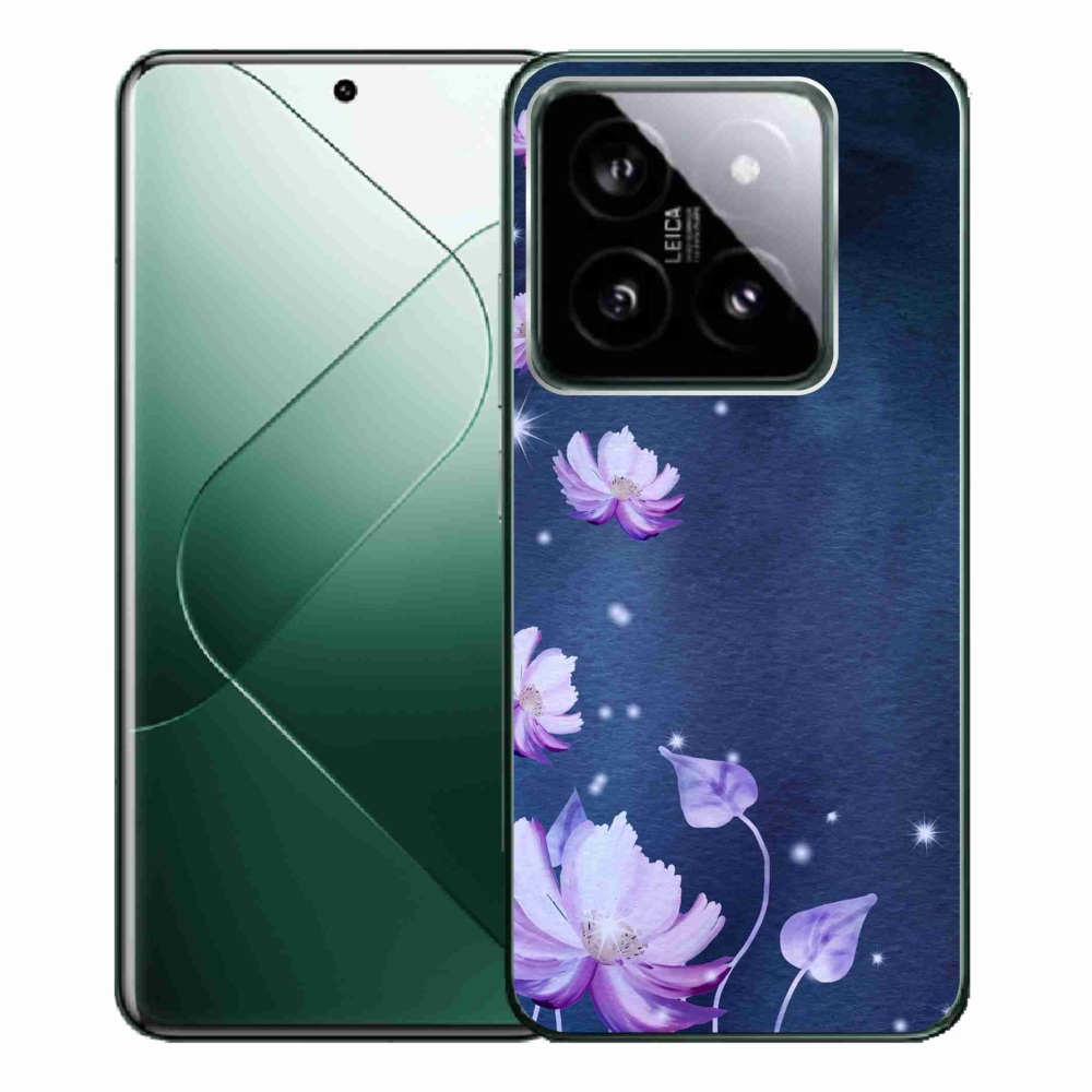 Gél tok mmCase a Xiaomi 14 Pro számára - hulló virágok