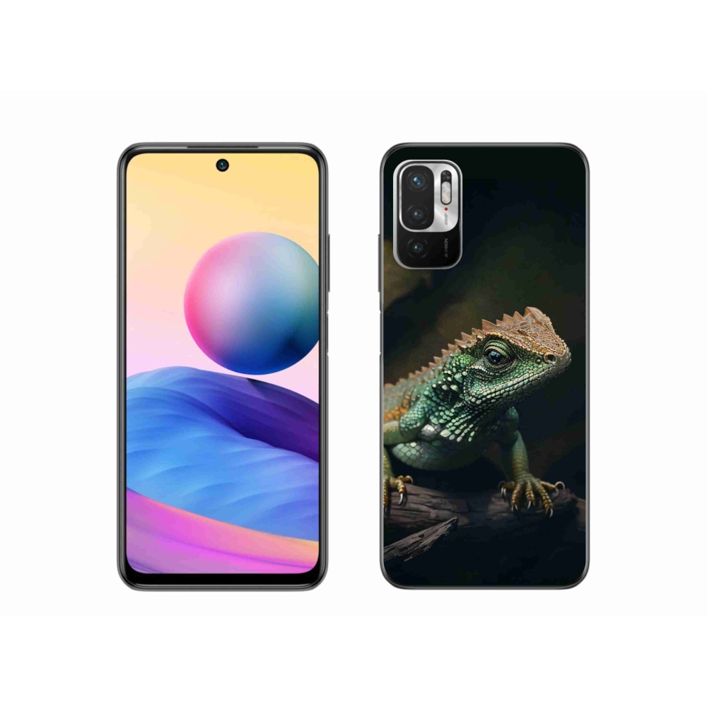 Gél borítás mmCase a Xiaomi Redmi Note 10 5G számára - gyík
