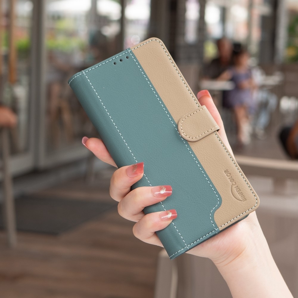 BNF DUO könyvtáska Samsung Galaxy A36 5G - zöld