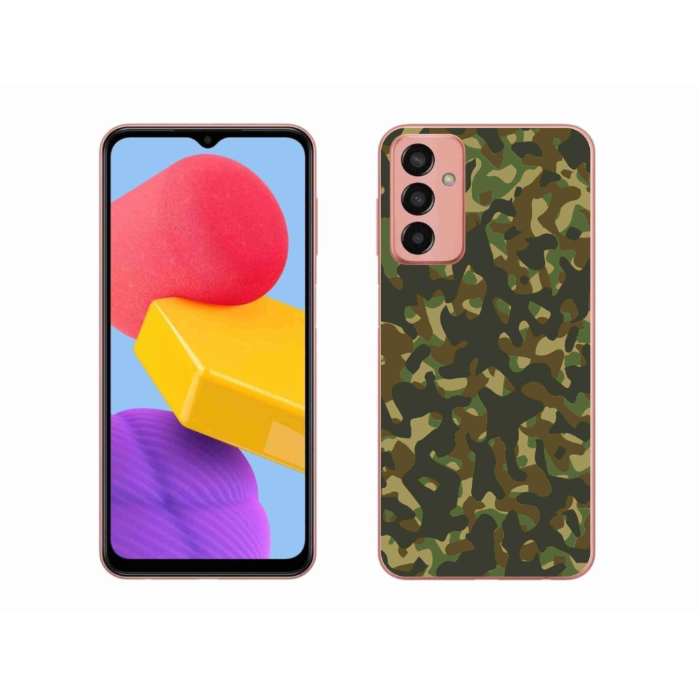 Zselés borítás mmCase Samsung Galaxy M13 készülékhez - terepszínű minta 1