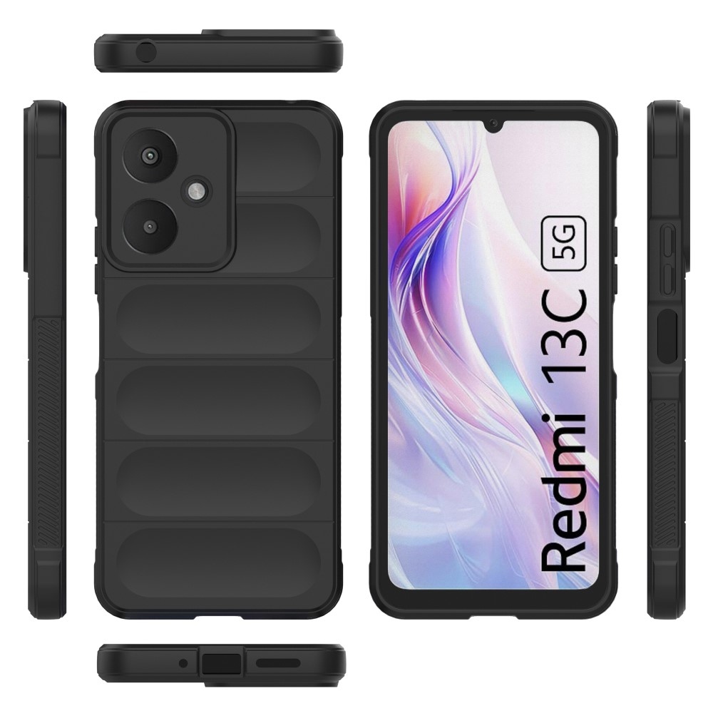 Rugg tartós zselés tok Xiaomi Redmi 13C 5G - fekete