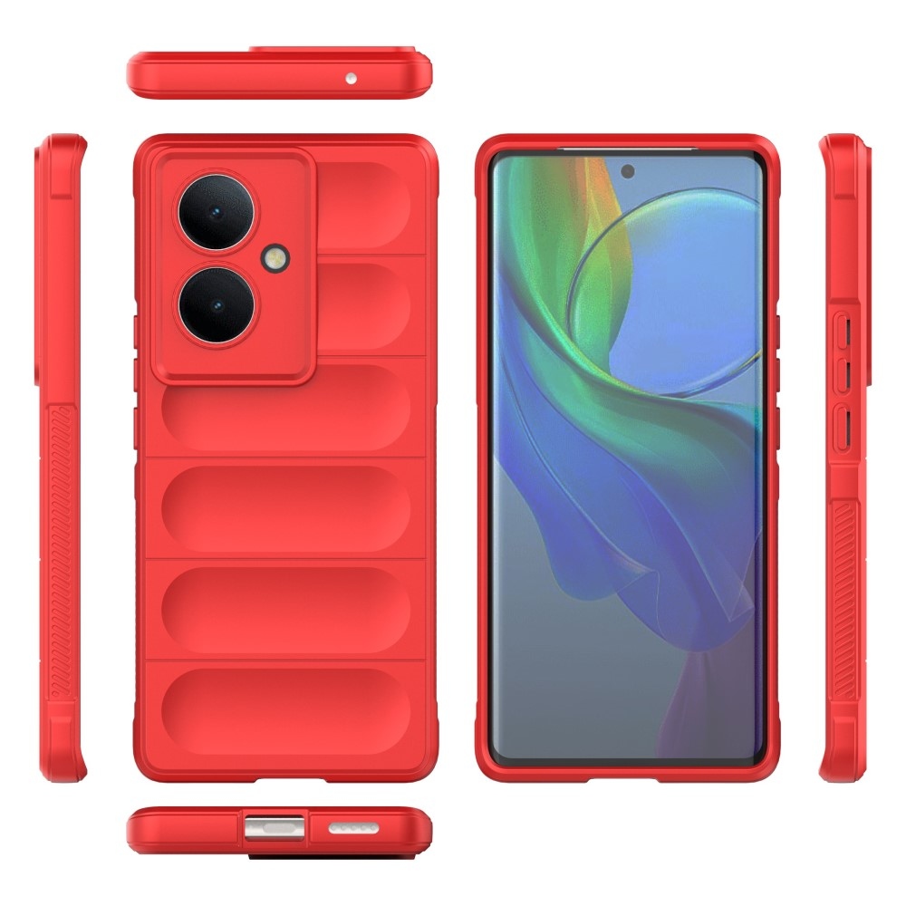 Rugg tartós zselés tok a Vivo V29 Lite 5G-hez - piros