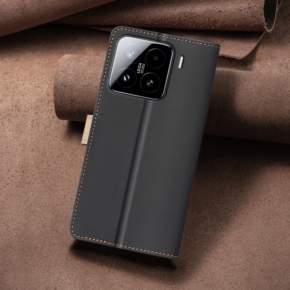 BNF DUO könyvtáska Xiaomi 15 Pro-hoz - fekete
