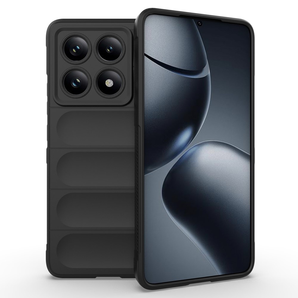 Rugg tartós zselés tok Xiaomi Redmi Note 14 Pro 5G/Poco X7 5G - fekete
