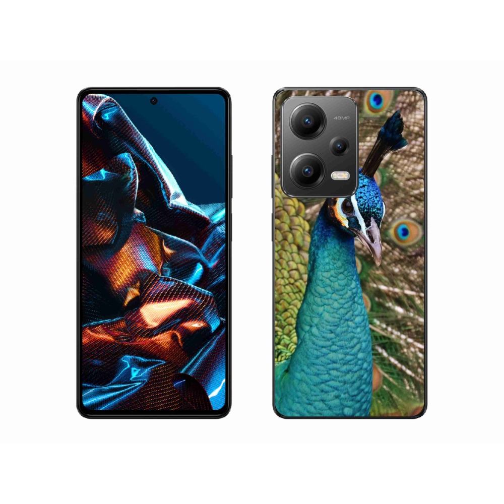 Gél borítás mmCase a Xiaomi Redmi Note 12 Pro 5G számára - páva