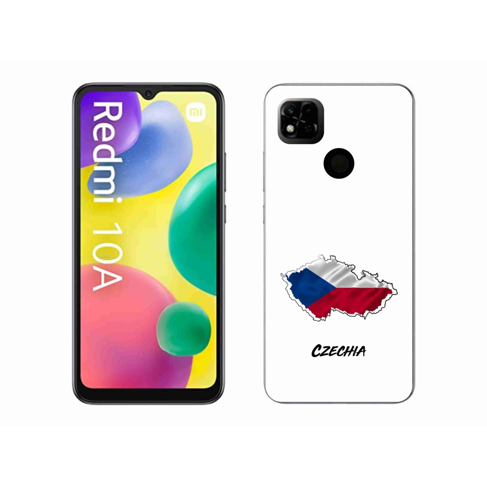 Gél borító mmCase a Xiaomi Redmi 10A - Csehország fehér háttérrel
