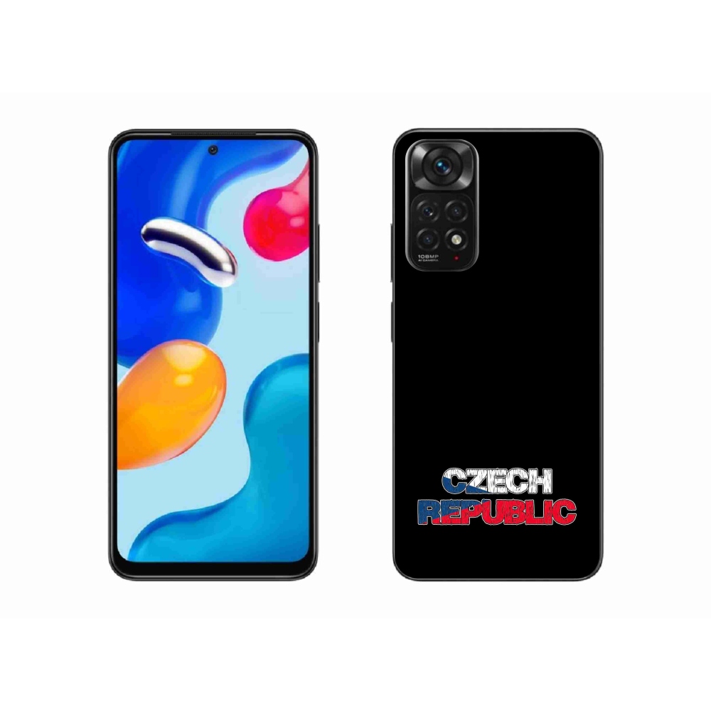 Gél borítás mmCase a Xiaomi Redmi Note 11S 4G - Csehország fekete háttérrel