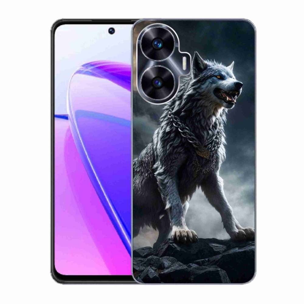 Zselés borítás mmCase a Realme C55 készülékhez - farkas 1