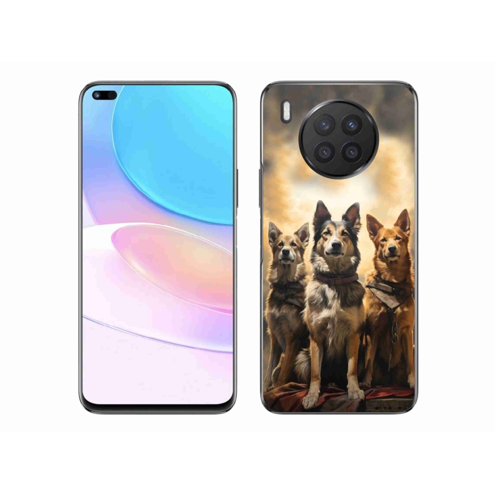 Zselés borítás mmCase a Honor 50 Lite-hoz - három kutya