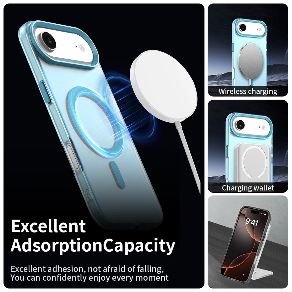 Candy MagSafe zselés tok iPhone 17 Air készülékhez - kék