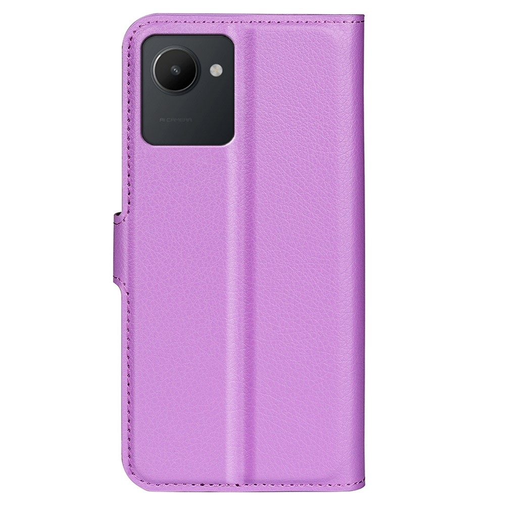 Litchi könyvtáska a Realme C30 készülékhez - lila