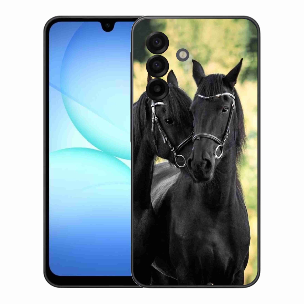 Zselés borítás mmCase Samsung Galaxy A17 4G/5G - két fekete ló