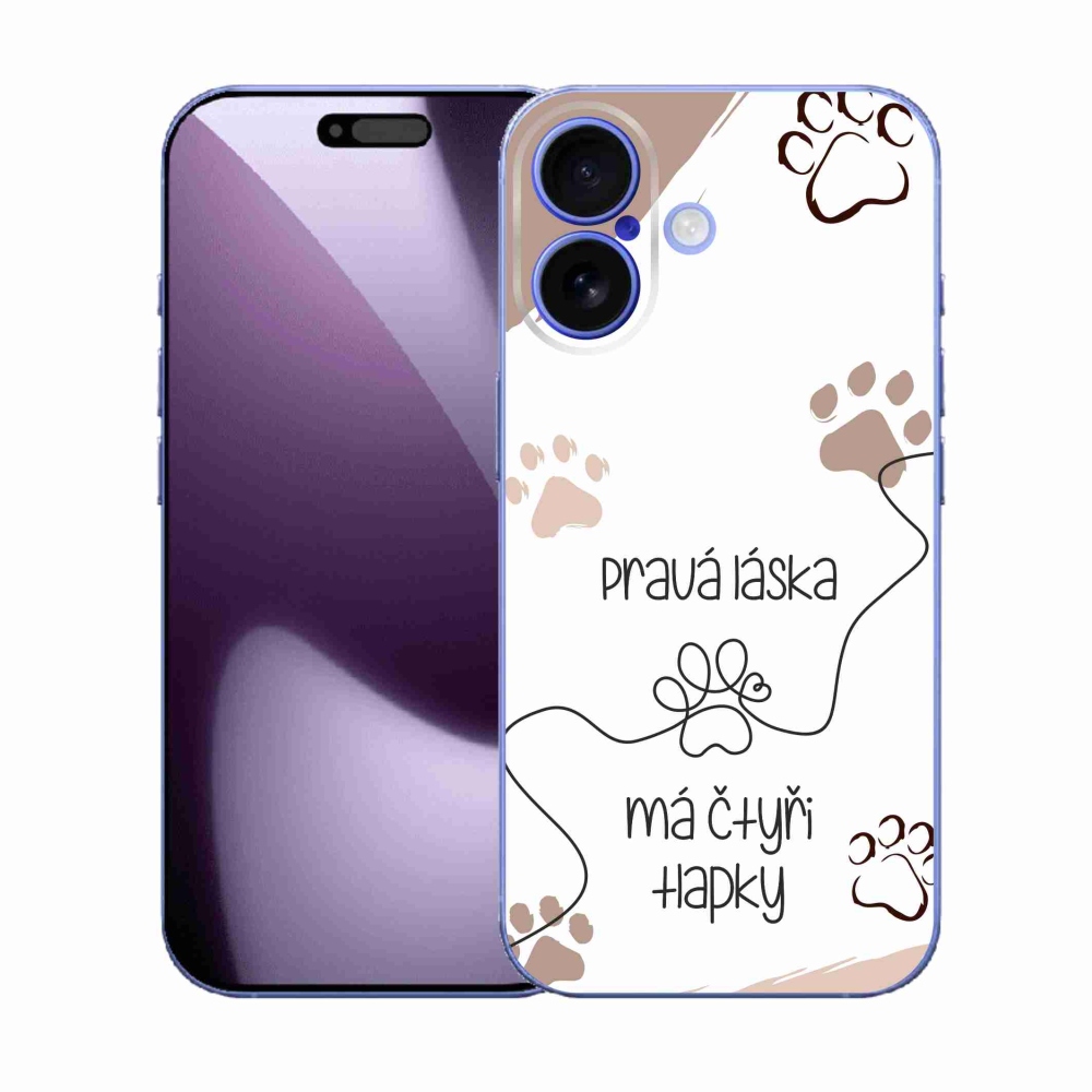 Gél borítás mmCase iPhone 17 készülékhez - kutyamotívum 1 fehér háttér