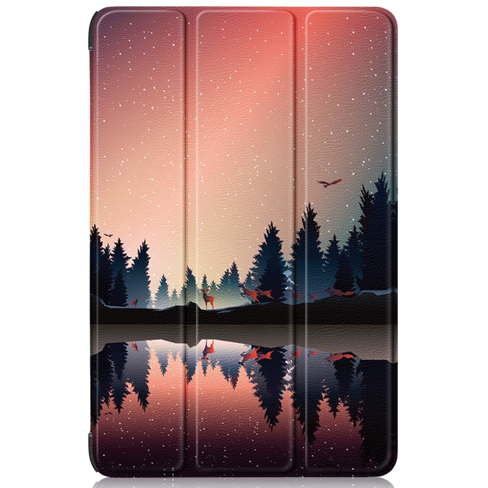 Nyomtatás intelligens záró tok Samsung Galaxy Tab S9/Tab S10 - erdei színű
