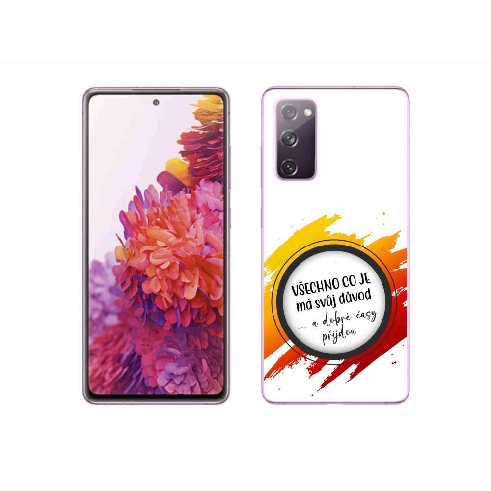 Gél borítás mmCase Samsung Galaxy S20 FE - idézet 3 fehér háttér