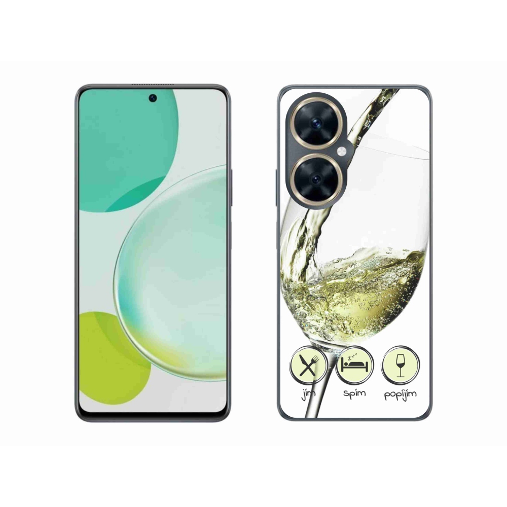 Gél tok mmCase a Huawei Nova 11i készülékhez - borospohár fehér