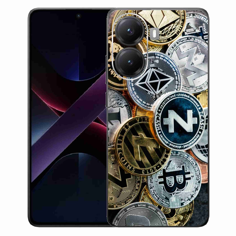 Gél borítás mmCase a Xiaomi Poco X7 Pro 5G számára - kriptovaluták
