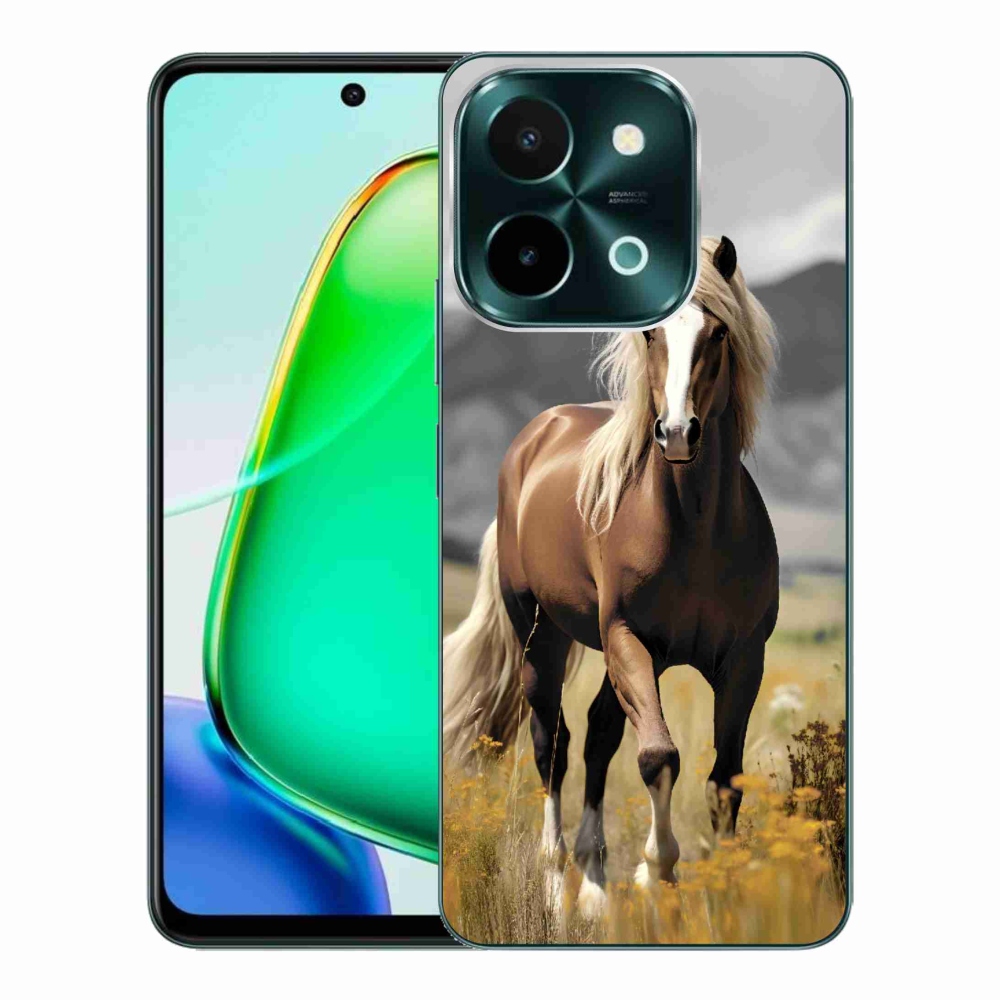 Zselés tok mmCase a Vivo Y28-hoz - barna ló 1