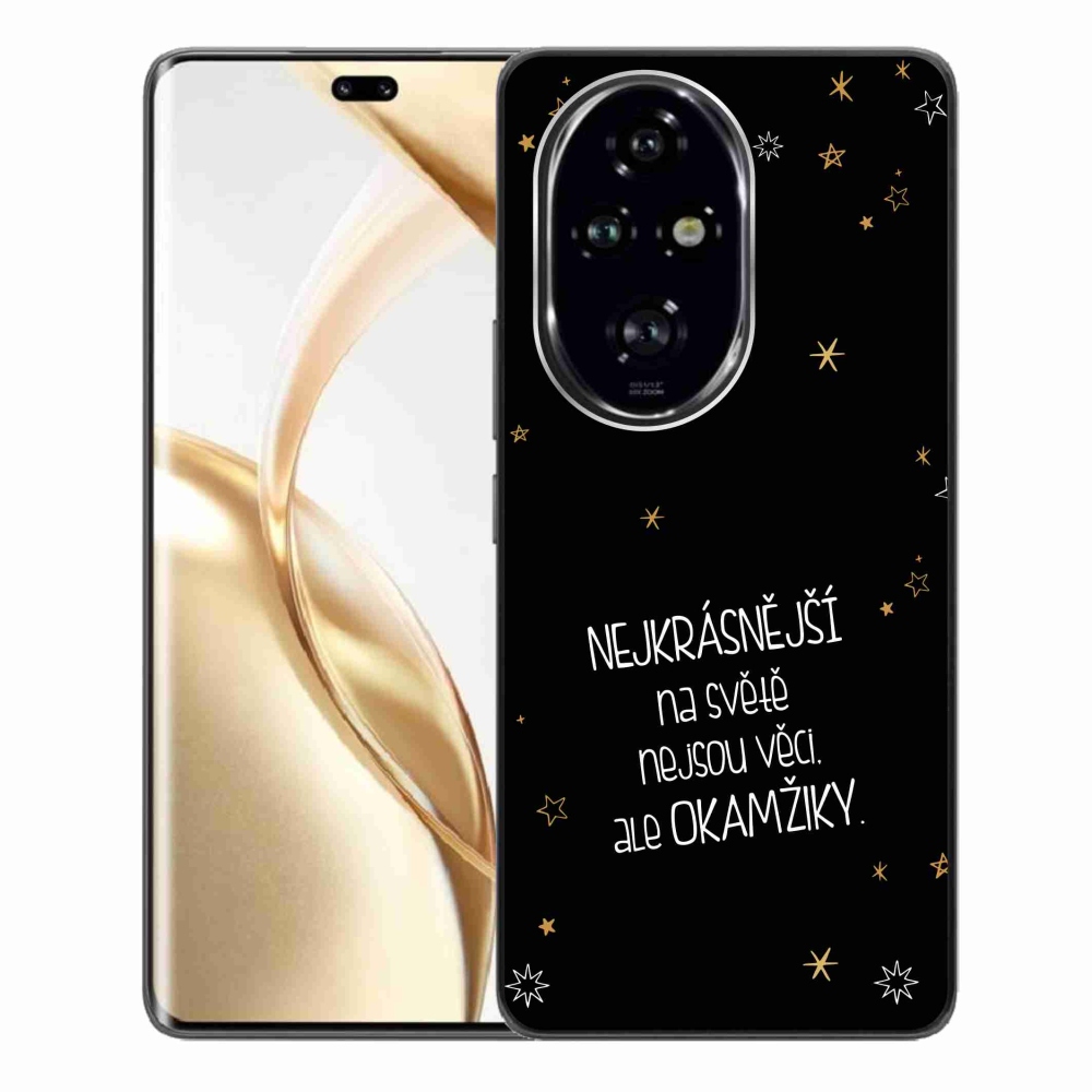 Gél borítás mmCase a Honor 200 Pro 5G készülékhez - Idézet 4 fekete háttér