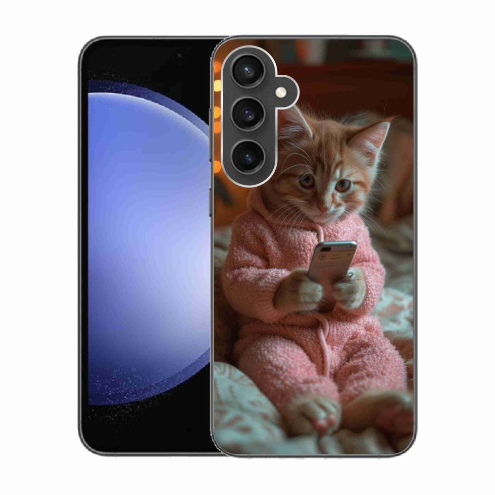 Gél védőhuzat mmCase Samsung Galaxy S23 FE - baba mobillal