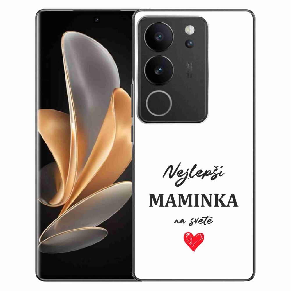 Gél borító mmCase a Vivo V29 5G-n - legjobb anya 1 fehér háttér