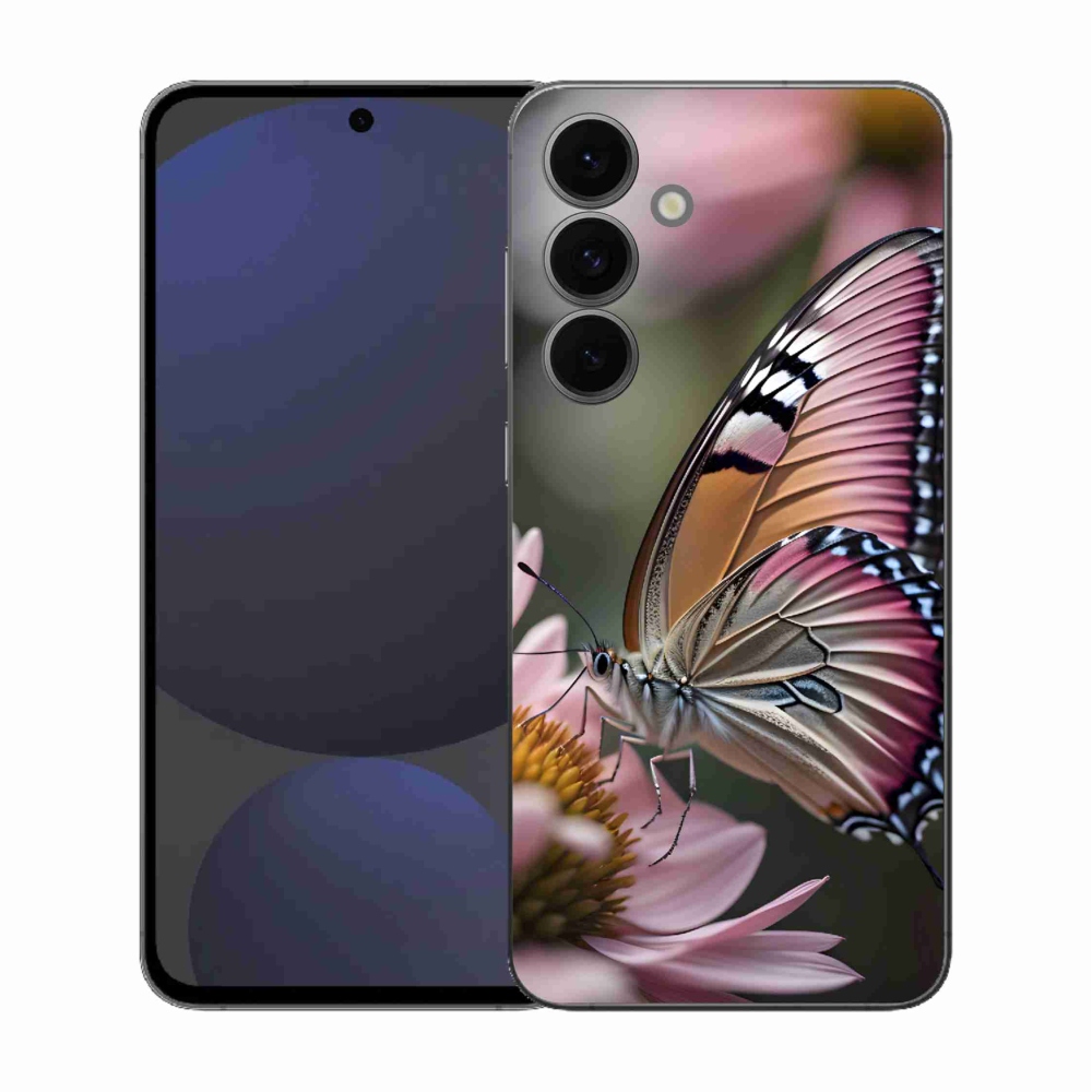 Zselés borítás mmCase Samsung Galaxy S25 FE - színes pillangó