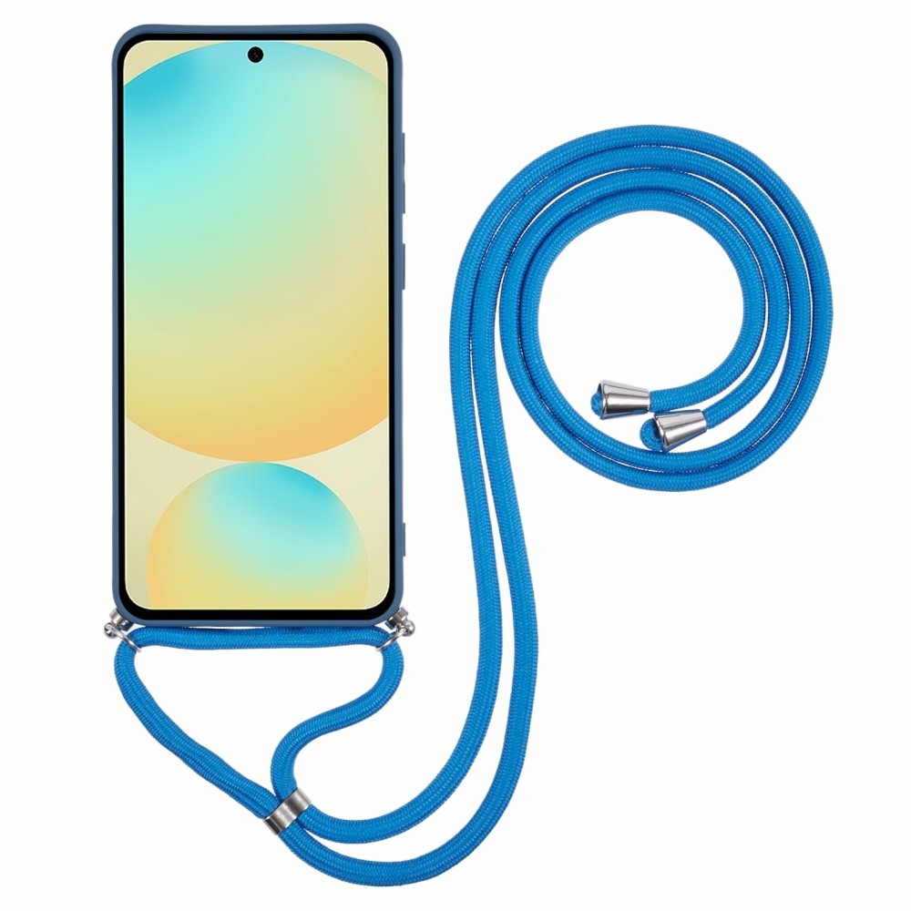 Bélelt zselés tok húzózsinórral Samsung Galaxy S25+ készülékhez - kék