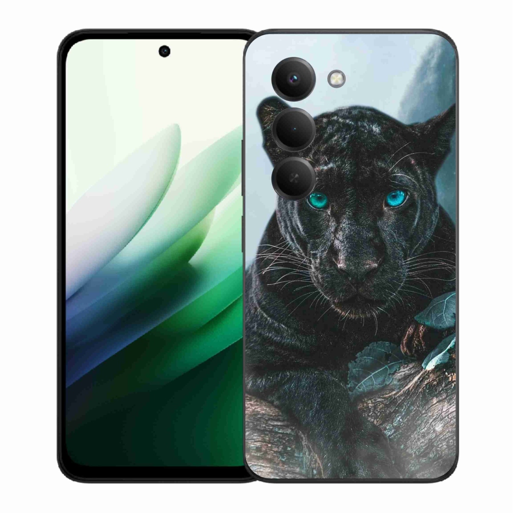 Gél borítás mmCase a Xiaomi Redmi 15 5G-hez - fekete párduc